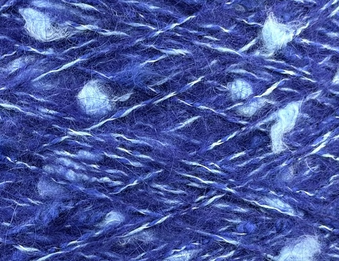 New Mill Fuego Nm 2500 – Fantasiegarn Bouclé mit Kaschmir, Wolle und Kid Mohair col. Leuchtendes Blau